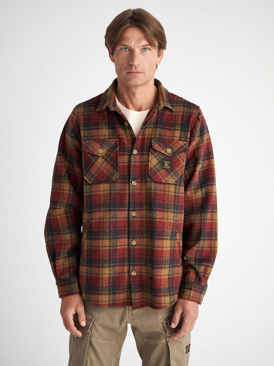 Trenton Μακρυμάνικo Overshirt Καρό Καρό
