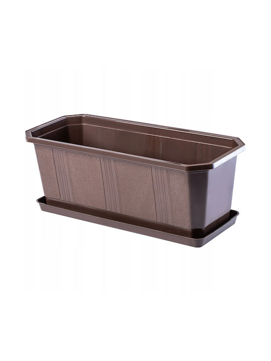 Kadax Balcony Box Planter Brown 40cm