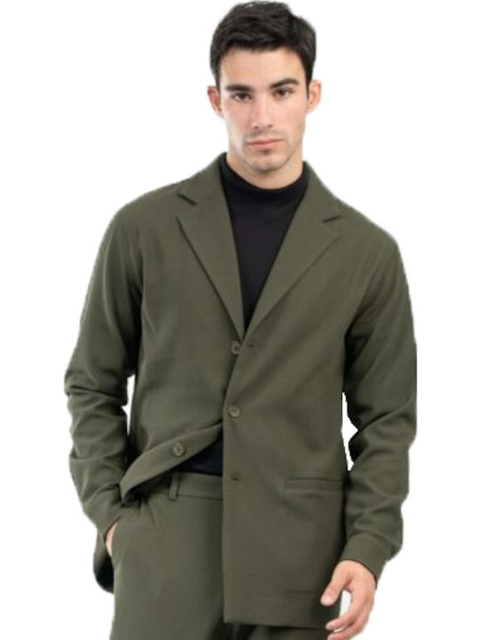 Vittorio Artist Men's Winter Suit Jacket Olive