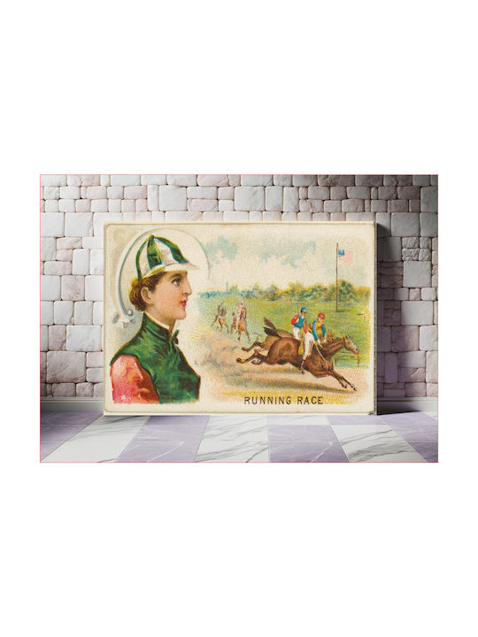 Painting Running Race From Games Sports Series N165 Old Judge Cigarettes Issued By Goodwin & Company 100x70
