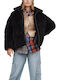 Emmalyn Uggfluff Puffer Jacket Κοντό Γυναικείο Puffer Μπουφάν για Χειμώνα Μαύρο
