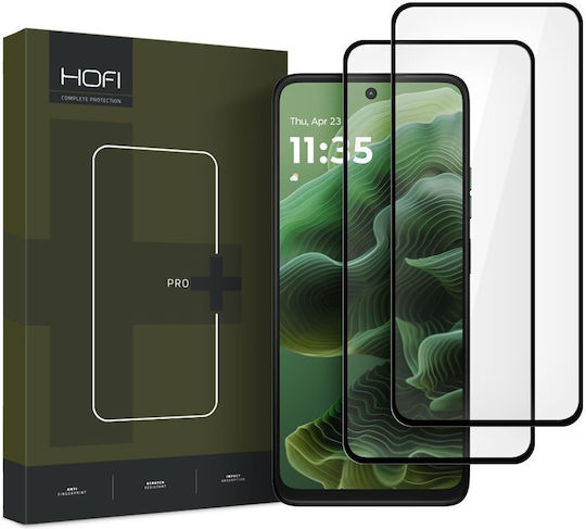 Hofi Pro+ Tempered Glass 2τμχ Μαύρο (Motorola Moto G35 5G)
