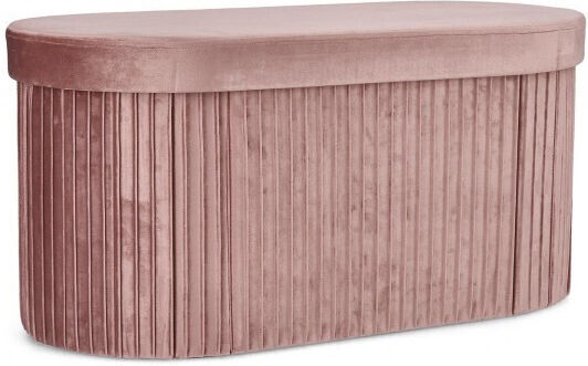Ταμπουρέ με Αποθηκευτικό Χώρο Jocelyn Ροζ 76x38x38εκ.