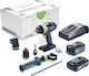 Festool TPC 18/4 5.2/4.0 I-Set Percussive Drill Driver Battery Brushless 18V 1x5.2Ah & 1x4Ah
