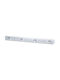 White Metal Wall Hanger with 4 Hooks 30cmx2.5cmx2cm No 300-4 Haus Benchmark-kpe.209