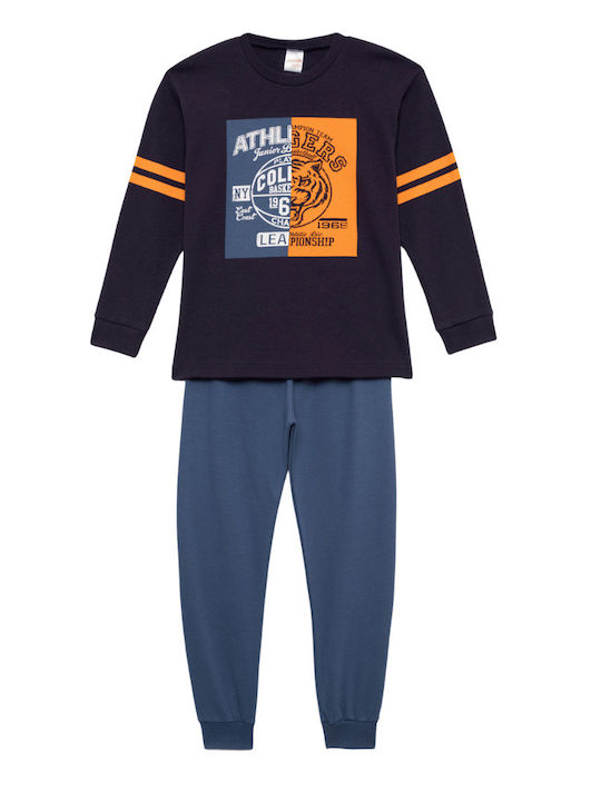 Minerva Детска пижама Зимна Blue Marine Tiger Ny