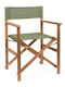 Director's Chair Wooden Noemi Musk Green