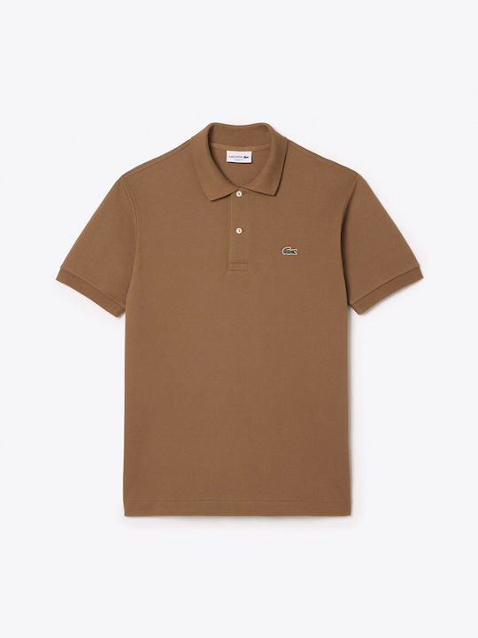 Lacoste Ανδρική Μπλούζα Κοντομάνικη Polo Καφέ