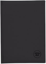 adBook Telefonbuch 128 Seiten Schwarz 14x21cm E-9011