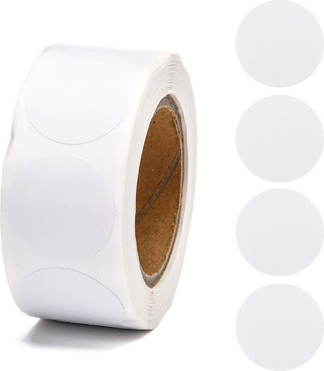 Small Adhesive Labels in White Color