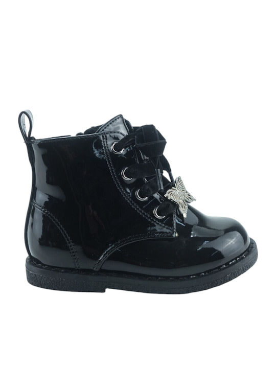 IQ Shoes Kids Boots from Patent Leather with Zi...