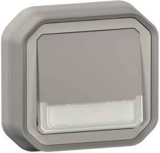Legrand Plexo N Копче за камбанка с рамка в Сив цвят 069795L