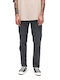 Pantalon De Blugi Pentru Bărbați Cropped Relaxed Tapered Fit Negru