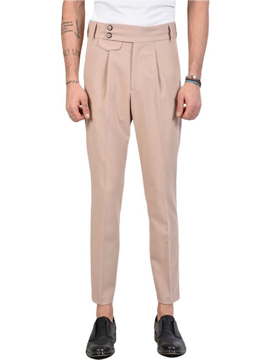 Pantaloni Chino Elastic Pink