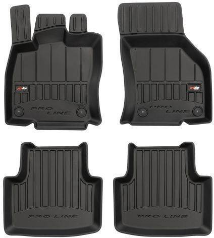 Frogum Set of Front and Rear Mats 4pcs for Volkswagen Passat / Passat Alltrack 2015-2023 Black