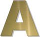 Residential Letter Sticker ''a'' 80 X 64 Mm Gol...