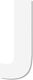 Letter "j" White Sticker 120mm Plastic Darvin O...