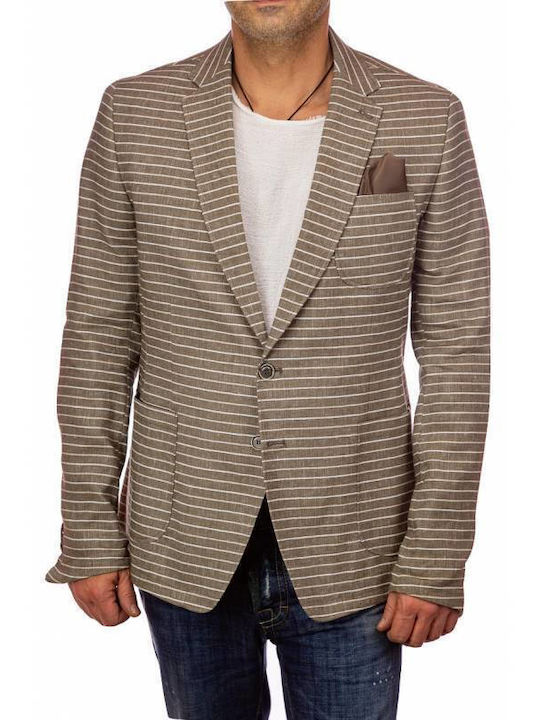 Xagon Man Men's Suit Jacket Beige