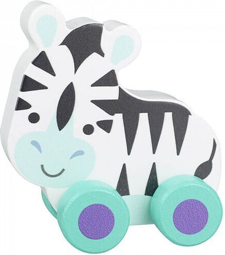 Orange Tree Toys Push Along Ζέβρα από Ξύλο για 18+ Μηνών