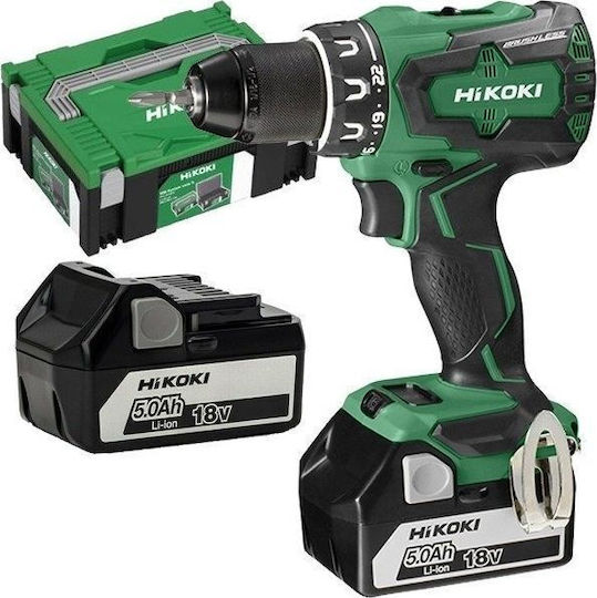 Hikoki DS18DBSLWFZ Δραπανοκατσάβιδο Μπαταρίας Brushless 18V 2x5Ah