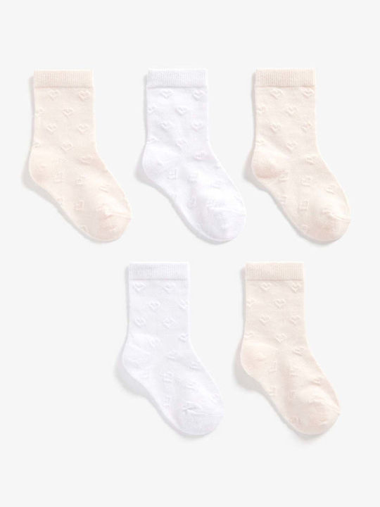 Mothercare Παιδικές Κάλτσες Αθλητικές Ροζ 5 Ζευγάρια