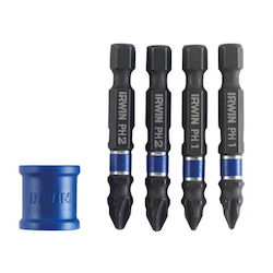 Irwin Impact Socket Set 5 Pieces + Holder PH PZ