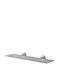 Shelf Wall Mounted Bathroom Shelf Glass 50x12x8cm Silver