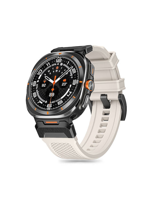 Tech-Protect Delta Pro Curea Silicon Alb (Galaxy Watch Ultra)