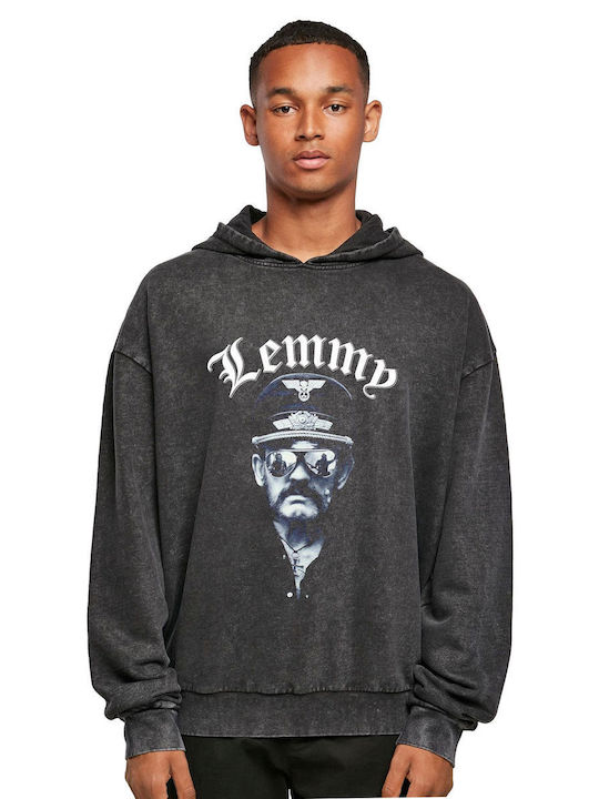 Oversized Hoodie Lemmy Pop Culture Black