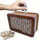 Money Box Wooden Brown