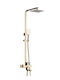 Duschsäule mit Armatur Gold