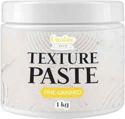Creative Deco Structural Fine Grain Pasta 1kg White Fine Mass Art Projects Acrylic Painting Easy To Use A Spatula 3d Effects Textures