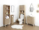 The Home Deco Factory Στήλη Μπάνιου Δαπέδου Μ40xΒ30xΥ160cm Καφέ