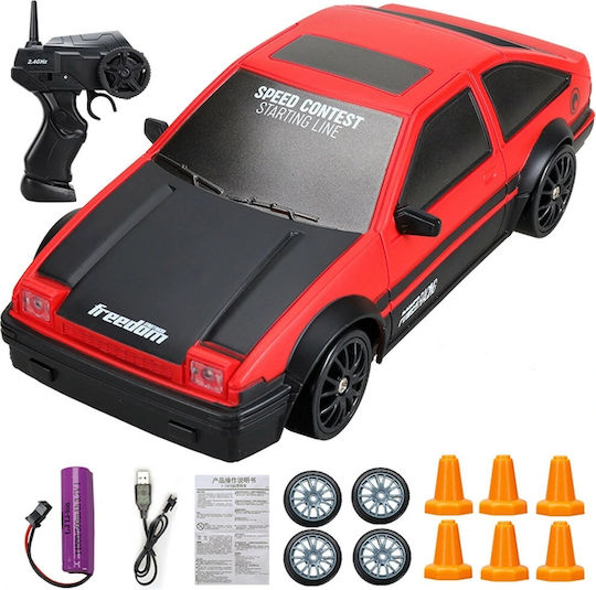 Remote Controlled Car Drift 4WD 2.4 Ghz Red