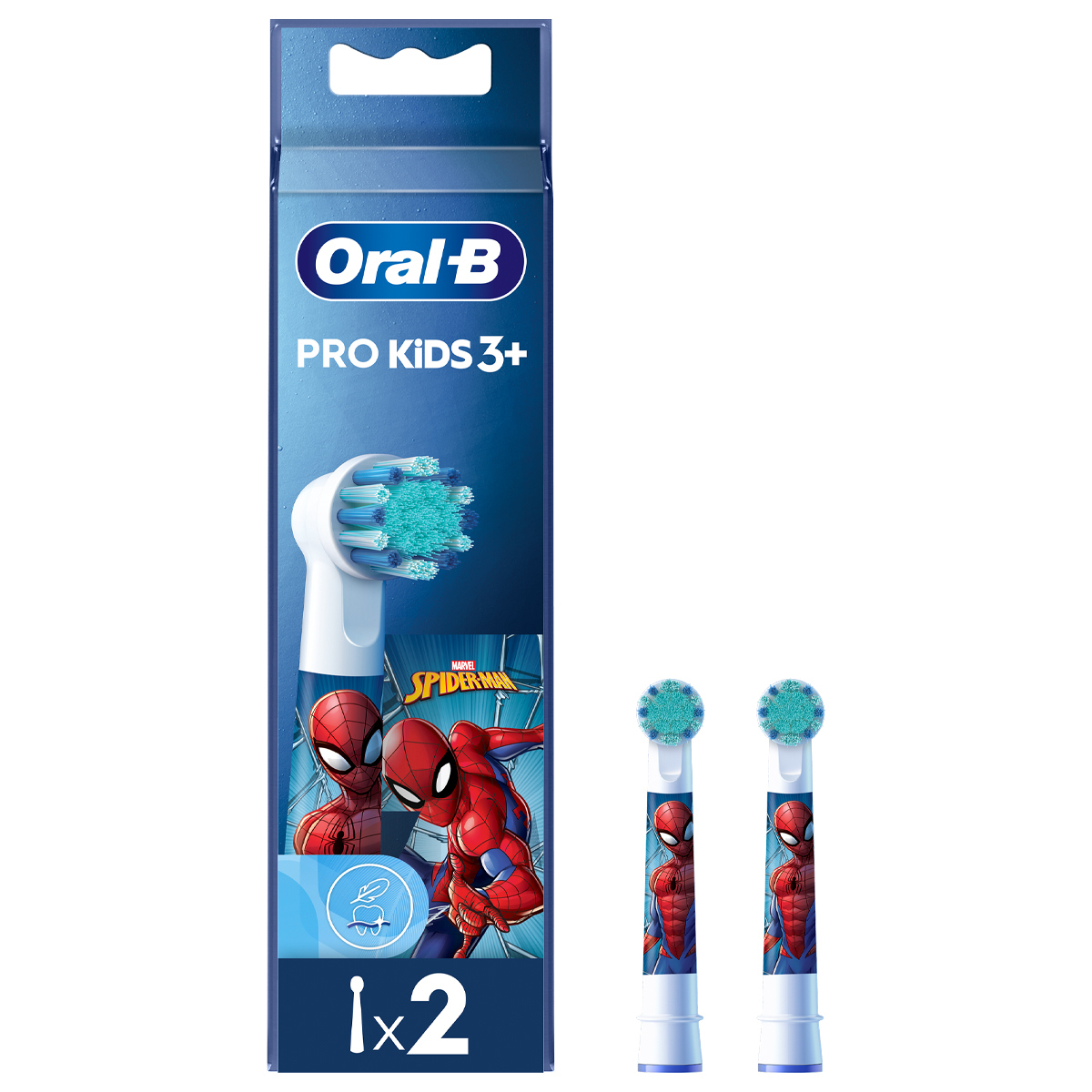 Oral-B Ανταλλακτικά Ηλεκτρικής Οδοντόβουρτσας Spiderman 2τμχ για 3+ Χρονών