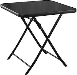 Bormann Πτυσσόμενο Metallic Foldable Table for Camping Gray