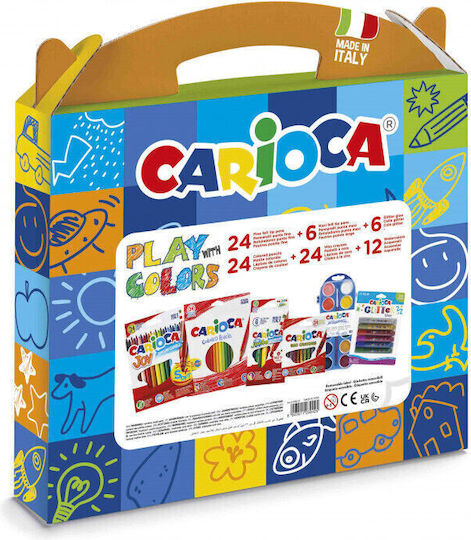 Σετ Play Colors & Travel Kit 60 Τεμάχια 43262 Carioca 8003511432621