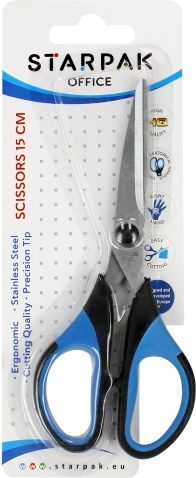Starpak 14cm Scissors Rubber Handle 881879