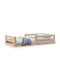 vidaXL Babybett Braun mit Matratze 70x140cm