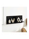 Wall Shelf Black 70x16.5x30cm