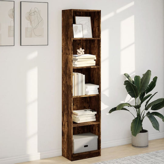 Βιβλιοθήκη Καπνιστή Δρυς 40x24x176εκ.