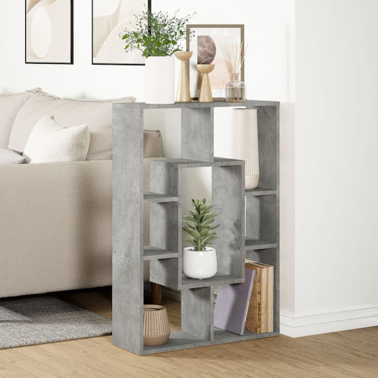 Bibliothek Grau Beton 63x20x90cm