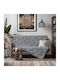 Beauty Home Ριχτάρι Τετραθέσιου Καναπέ Chenille 180x350εκ. Σκούρο Γκρί