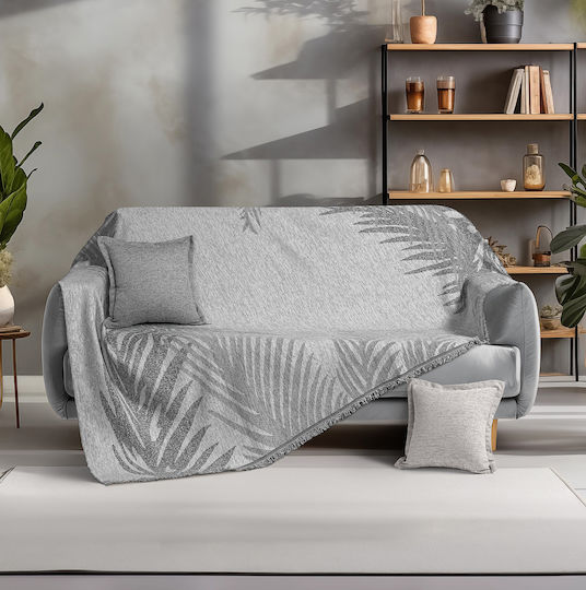 Beauty Home Комплект Покривки 2 Бр Шенил Сив 8635СЕТ2
