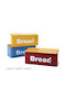 General Trade Bread Box with Lid Metallic Blue 33x18x12cm