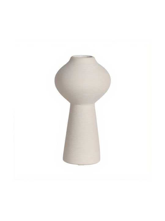 White Ceramic Vase H25x∅12.5cm