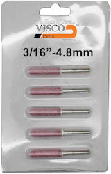Visco Parts LTA-29 Schleifsteine mit Schaft 5 Stück
