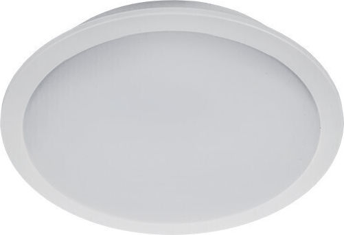Elmark Στρογγυλό Χωνευτό LED Panel 10W με Ψυχρό Λευκό Φως 6500K