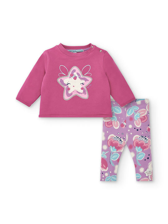 Tuc Tuc Kids Set with Leggings Winter 2pcs Purple