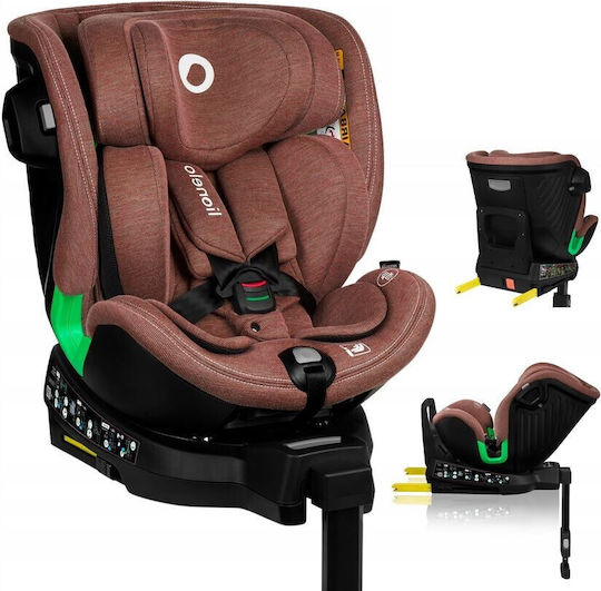 Lionelo Harmony Baby Car Seat i-Size with Isofix Red Brick Bamboo 0-36 kg